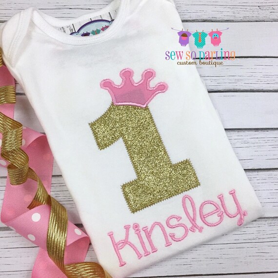 1st birthday princess shirt
