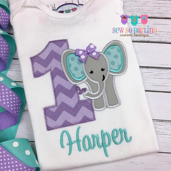 elephant first birthday outfit