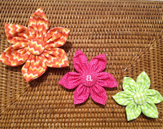 Fabric Flower Dog Collar Accessory Etsy