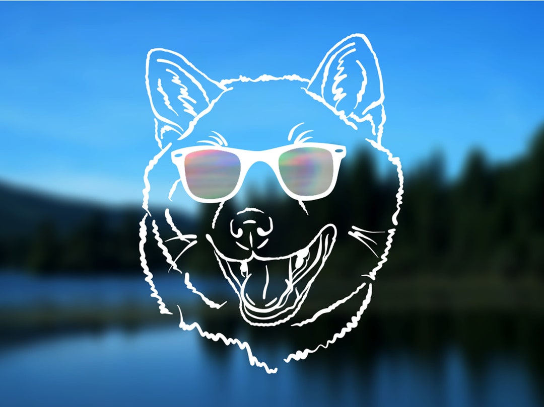 Autocollant Vinyle Découpé Motif Chien Alaska Malamute - IYVM - Neuf