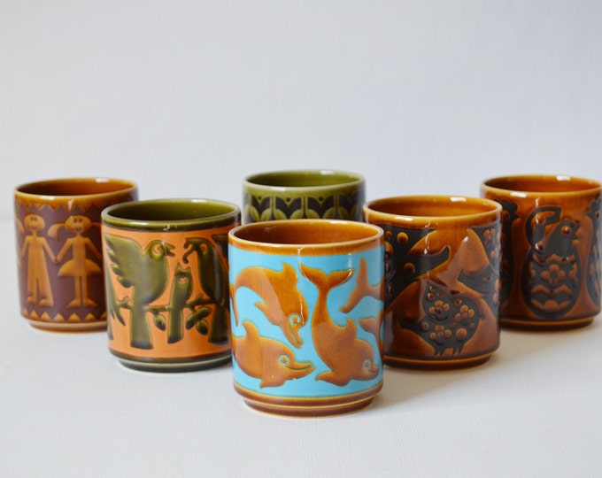 Hornsea Mugs John Clappison Hornsea England Vintage Coffee Mugs Hornsea