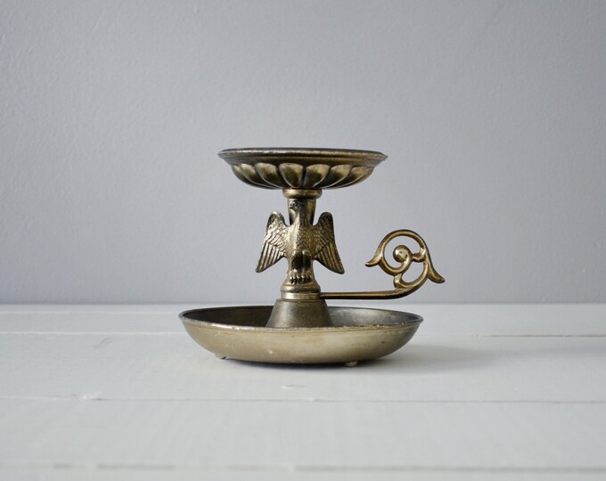 Eagle Candle Holder Americana Decor Pewter Candle Holder Etsy