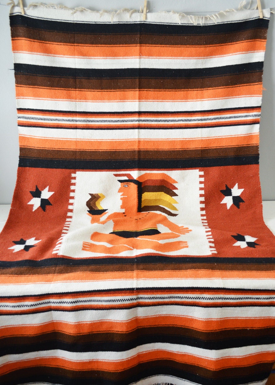 Southwestern Wall Hanging Large Zapotec Tapestry Mexican Etsy