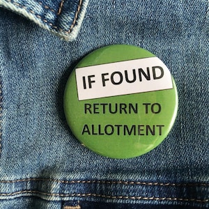 Insignia de huerto para jardineros: un regalo divertido para los aficionados a la jardinería