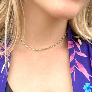 The Alexa necklace, Layering necklace, 14 k gold filled, Minimalist