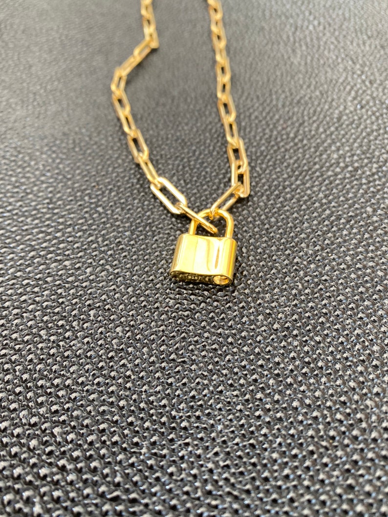 Sterling Silver Padlock Necklace Gold Filled Padlock Etsy