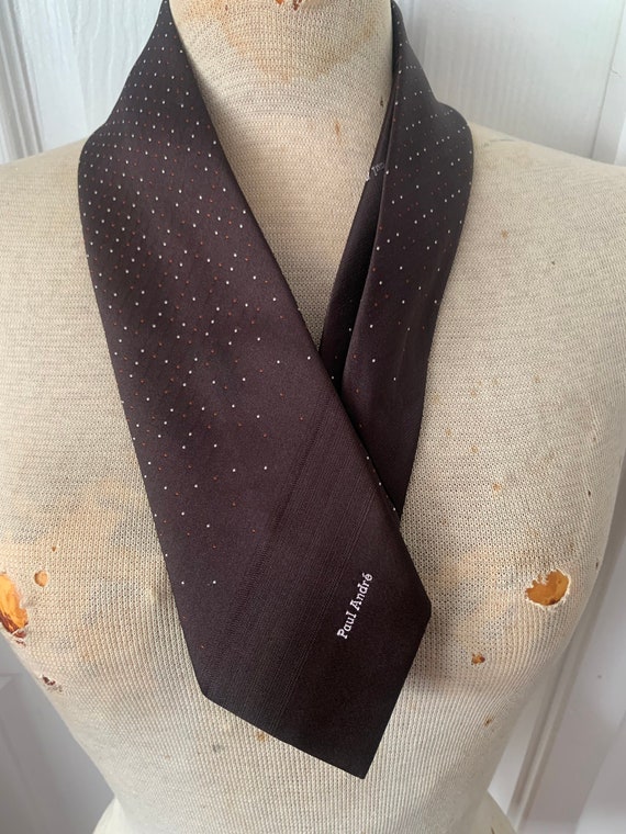 Vintage 1970s PAUL ANDRE for Keynote Brown Spotted