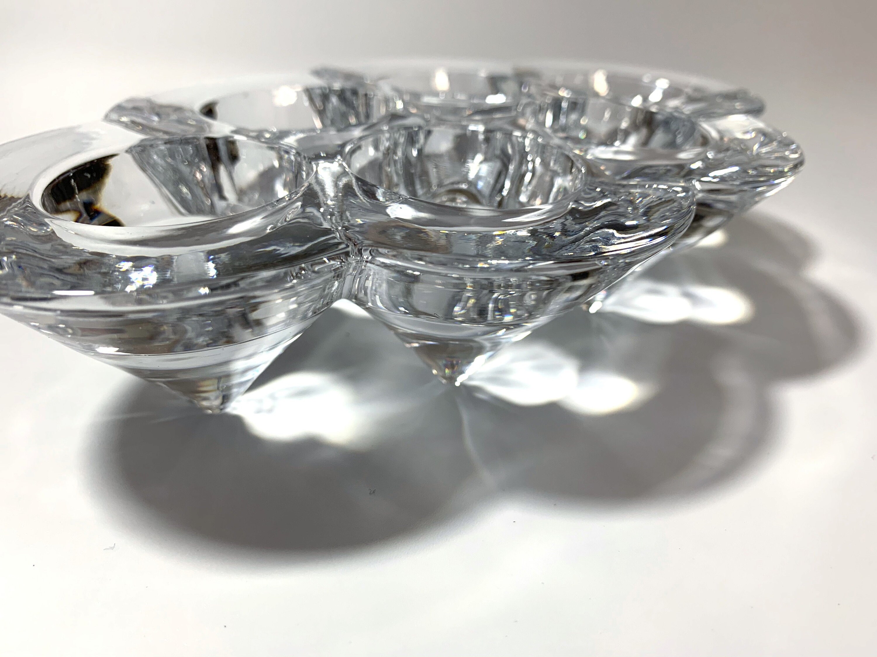 Six Glass Cone Tea Light Candle Holder Etsy