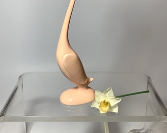 Blush Pink Ceramic Crane
