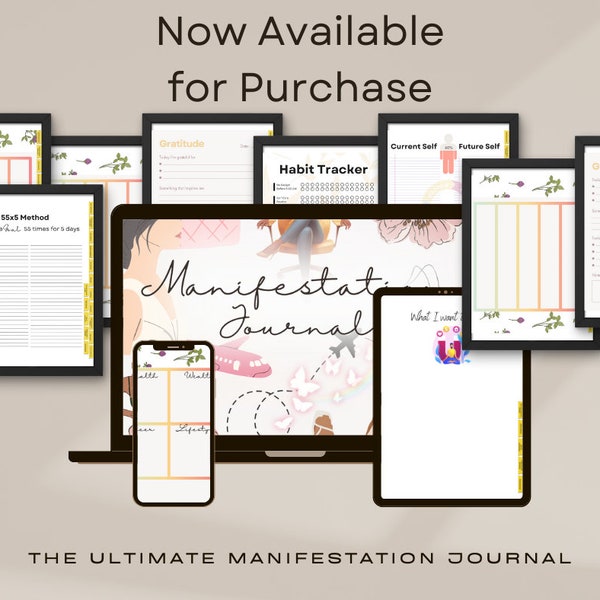 Digital planner | Digital Manifestation Workbook | Set Intentions for 2024 | Digital Manifestation Journal | Manifesting Journal Interactive