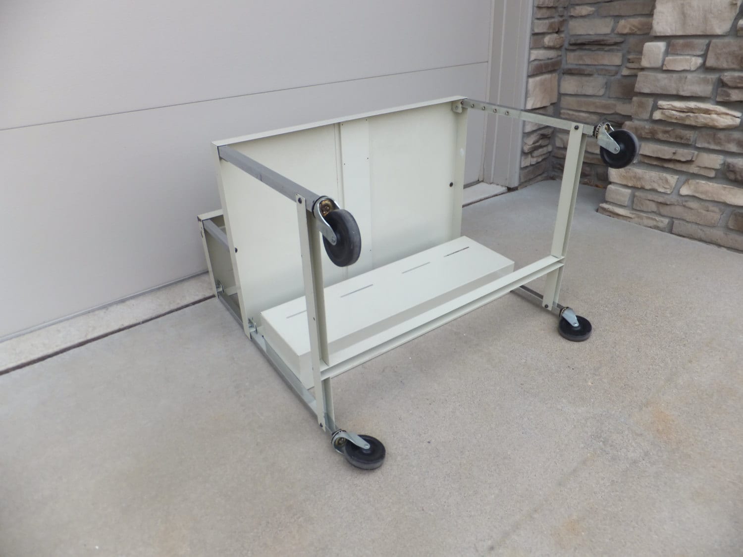 Industrial Metal Rolling Laptop Cart Computer CartBar Etsy