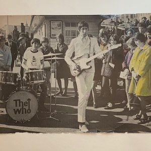 ザ・フー - マイ・ジェネレーション - ムーンとタウンゼントのヴィンテージ・ライブ・ハンドペイント写真