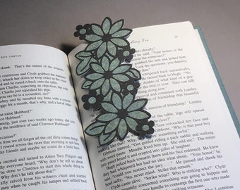 Flower Border Bookmark SVG