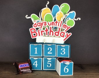 Birthday Countdown Advent SVG