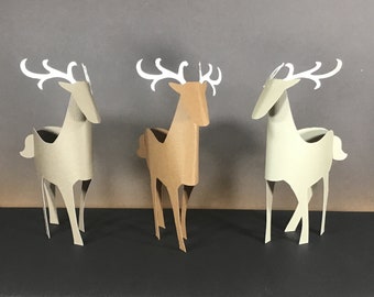 Round Reindeer Decoration SVG