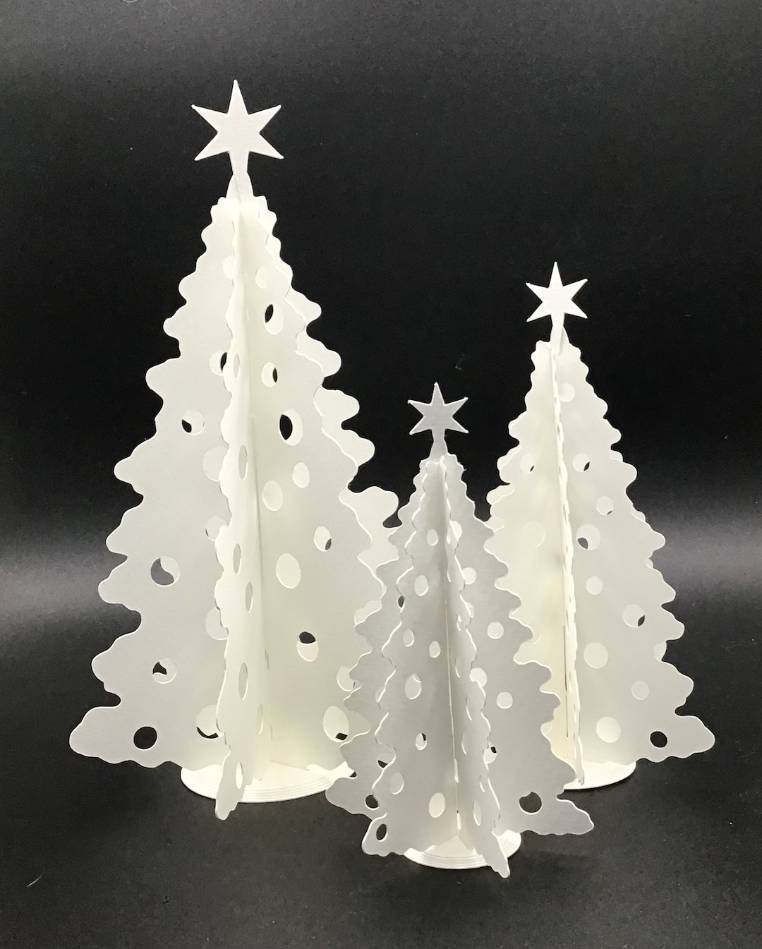 3D Christmas Trees SVG Download - Etsy