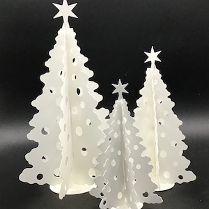 3D-kerstbomen SVG- en pdf-download