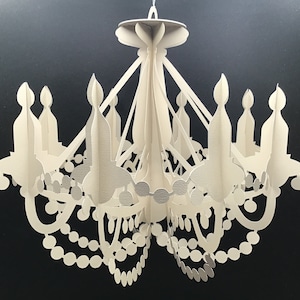 Candelabro de papel SVG Plantilla de decoración del hogar Descarga digital Candelabro de papel SVG
