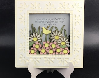 Shadow Box with Flower inserts SVG