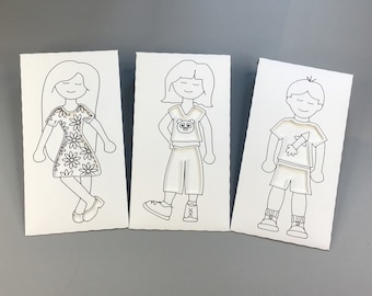 Envelope Paper Dolls SVG