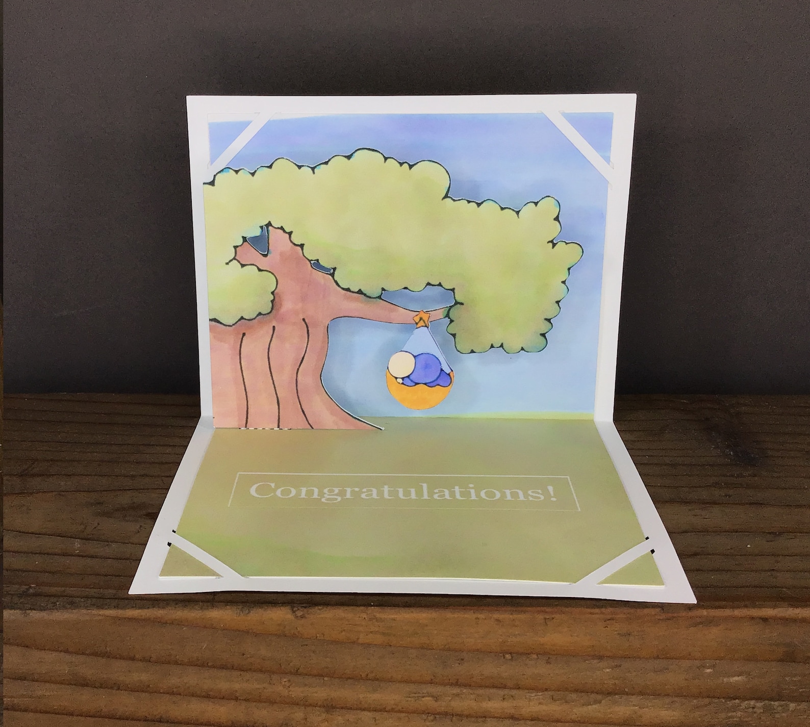 New Baby Pop up Card SVG Print and Cut Etsy