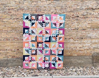 Patrón de edredón PDF de hermana retorcida/edredón HST/edredón moderno