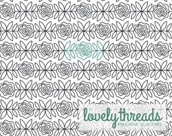 Pantógrafo digital Garden Rose para acolchado de brazo largo de borde a borde