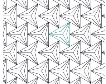 Pantógrafo de acolchado digital de borde a borde con inclinación triangular para acolchado de brazo largo