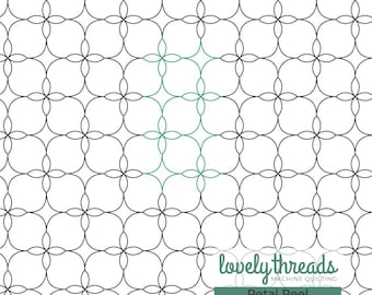 Pantógrafo digital de acolchado de borde a borde Petal Peel