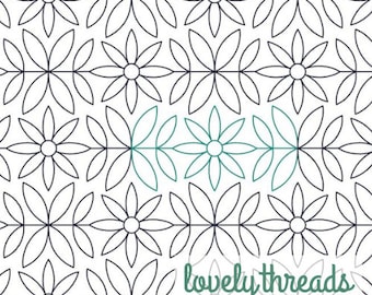 Pantógrafo de acolchado digital Garden Daisy para acolchado de borde a borde de brazo largo