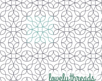 Orange Grove Digital Pantograph for Longarm Quilting Edge to Edge