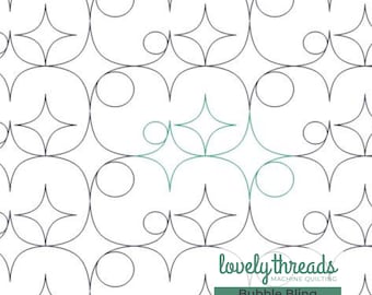 Pantógrafo digital Bubble Bling para acolchado de borde a borde con máquina de brazo largo