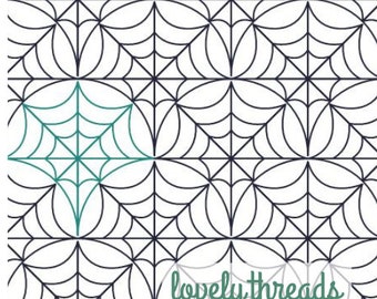 Pantógrafo digital Spider Web Fan para acolchado de borde a borde con brazo largo