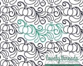 Pumpkin Vine Digital Pantograph for Longarm Edge to Edge Quiltng