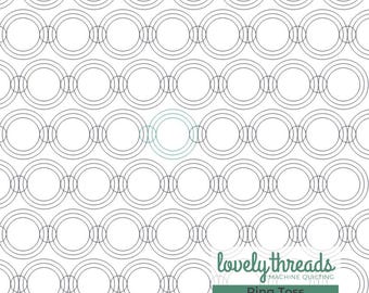 Pantógrafo digital Ring Toss para acolchado de brazo largo para acolchado de borde a borde