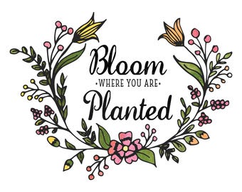 Bloom Where You Are Planted