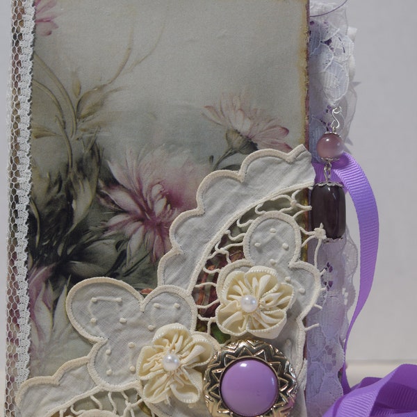 Handmade Junk Journal "Shades of Violet"