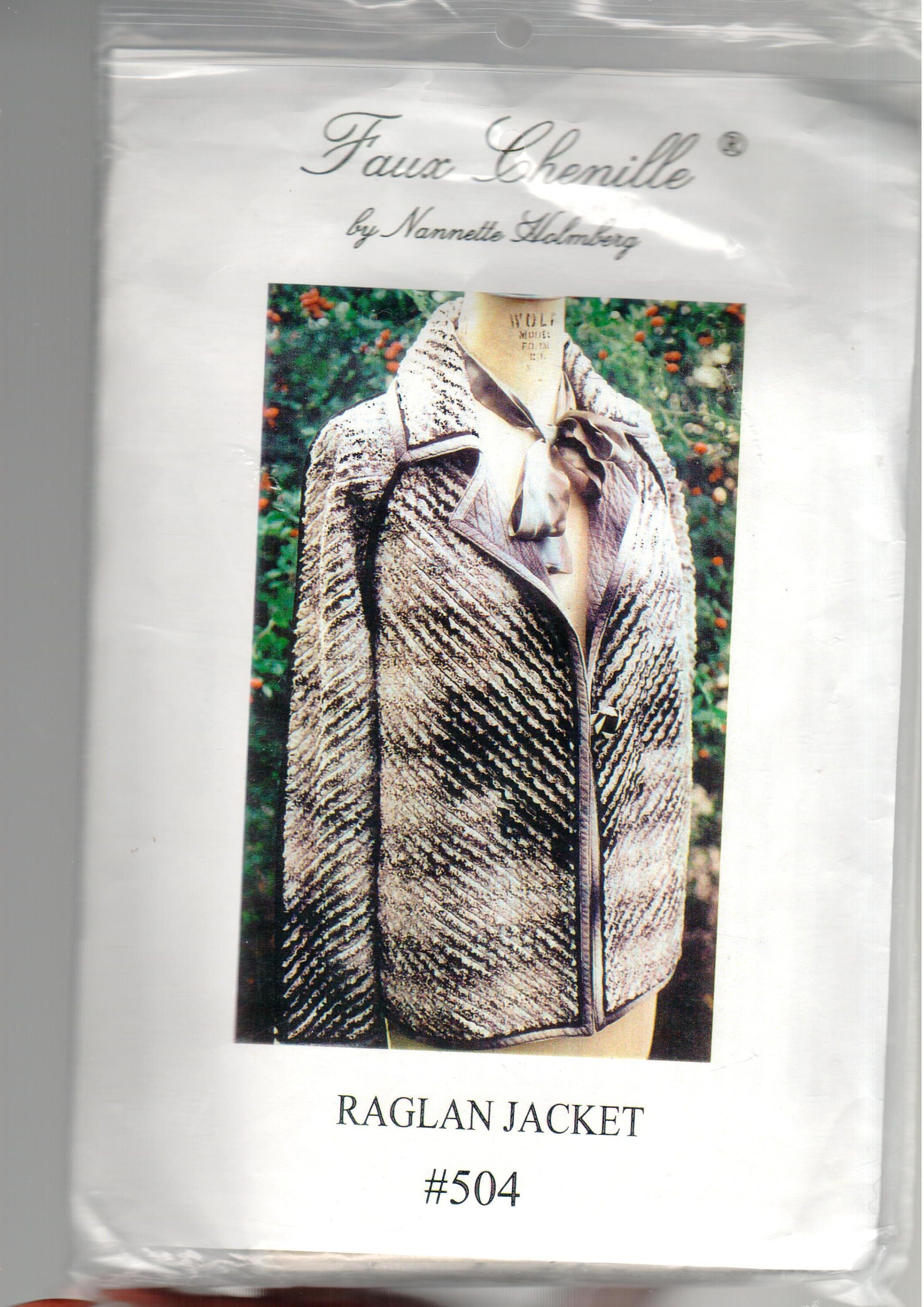 Raglan Faux Chenille Jacket Pattern Easy Fitting Tailored Etsy UK