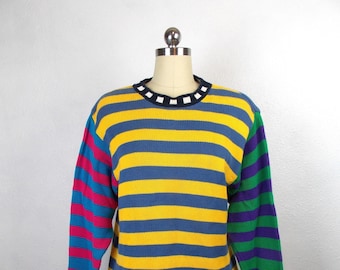 1990&#39;s LizWear Oversized Cotton Sweater Small Petite