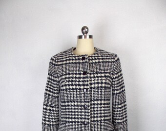 R.E.D. Valentino Houndstooth Plaid Skirt Suit Two Pieces