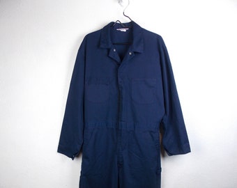 Vintage Sears Coveralls Men's Size 44T Blue Mechanics Coveralls Vintage Workwear