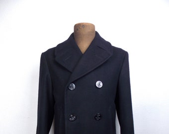 US Navy Men's Wool Peacoat Overcoat Size 38R