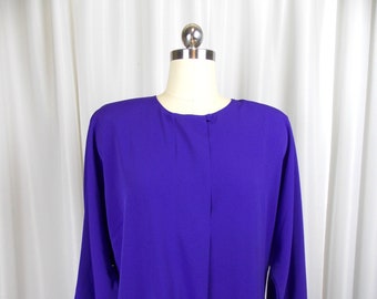 1990's Purple Blouse David Matthew Size 10