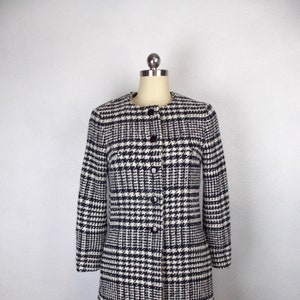 R.E.D. Valentino Houndstooth Plaid Skirt Suit Two Pieces