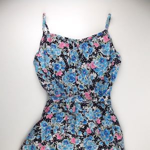 Vintage Catalina Swimsuit Floral Print Cotton