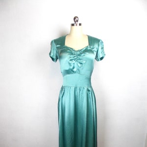 1930&#39;s Satin Formal Dress Full Length