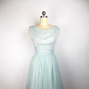 1960&#39;s Lorrie Deb Light Blue Formal Dress