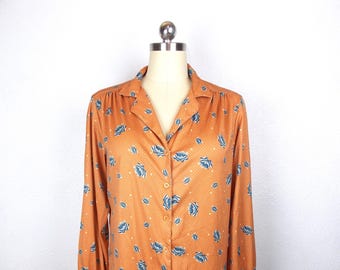 1980's SEARS Woman's Polyester Knit Blouse Size 18*
