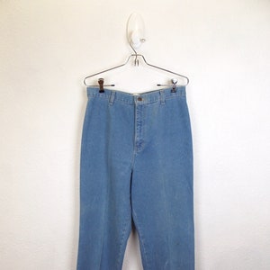 1970's Brush Denim High Waist Jeans Mom Jeans Perujia Label 31 Waist 30 Inseam