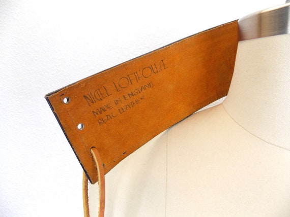 1970's **Rare** Nigel Lofthouse Appliquéd Leather… - image 6